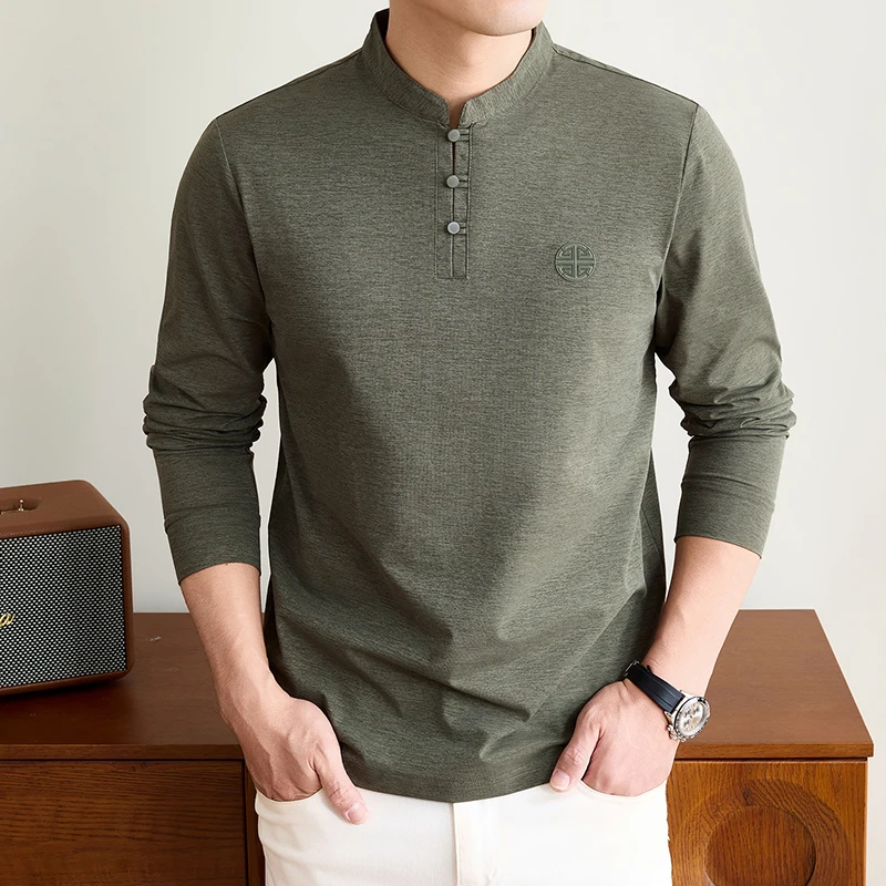 Embellish Knit - T-shirt à manches longues pour hommes,
